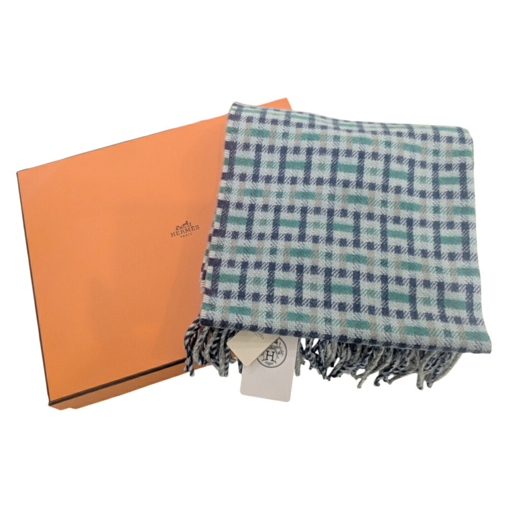 HERMES Blue Scarf - Picture 7 of 7